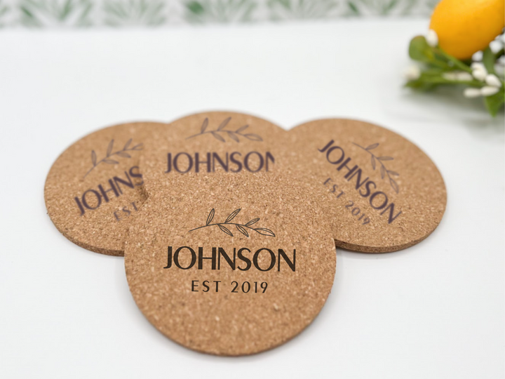 Cork Coaster Set