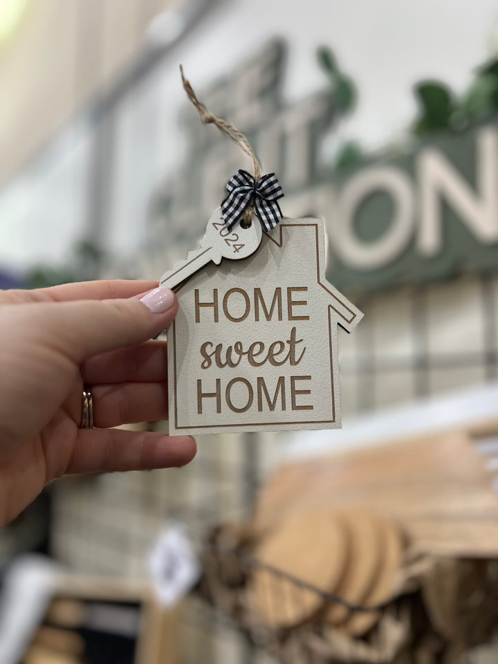 Home Sweet Home Ornament with Year