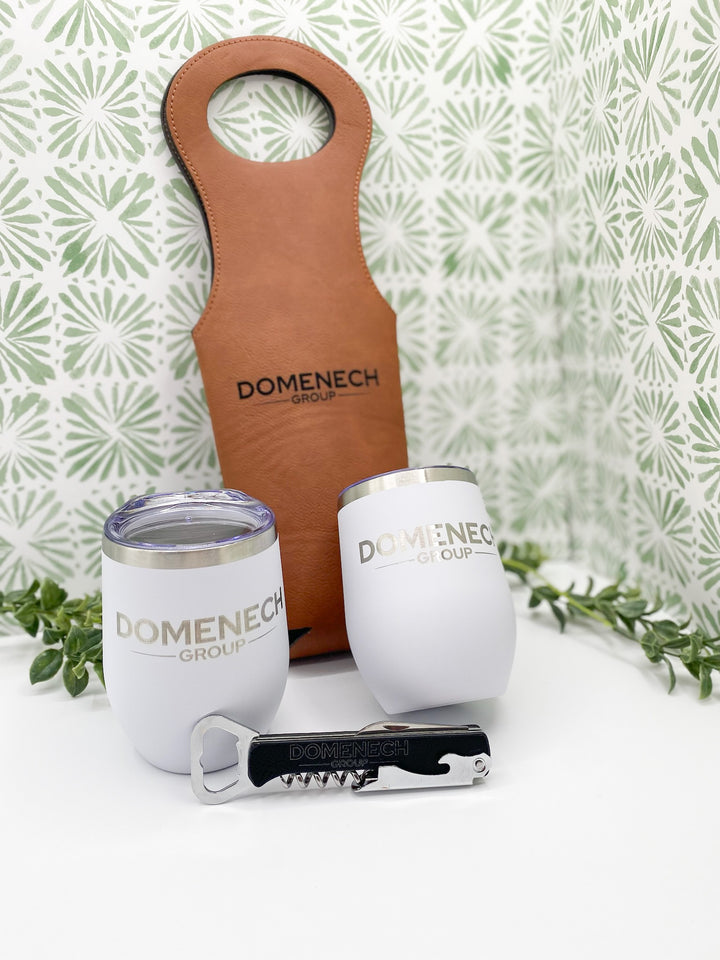 Wine Down Set - Tumblers, Wine Tote and Wine Opener